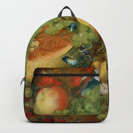 Jan van Os  "Fruit still life with a mouse on a ledge" Backpack | Oldmasters, Painting, Baroque, 17Thcentury, Mouse, Masters, Master, Stilllife, Fruit, Floral 