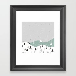 Winter Forest Framed Art Print