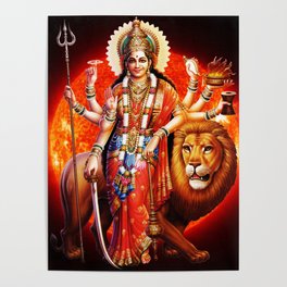 Hindu Durga 8 Poster