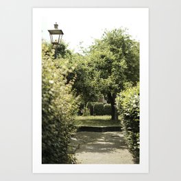 A romantic green park in Zutphen, The Netherlands  | Pastel Color | Street Photography | Travel Photography | Fine Art Photo Print Art Print