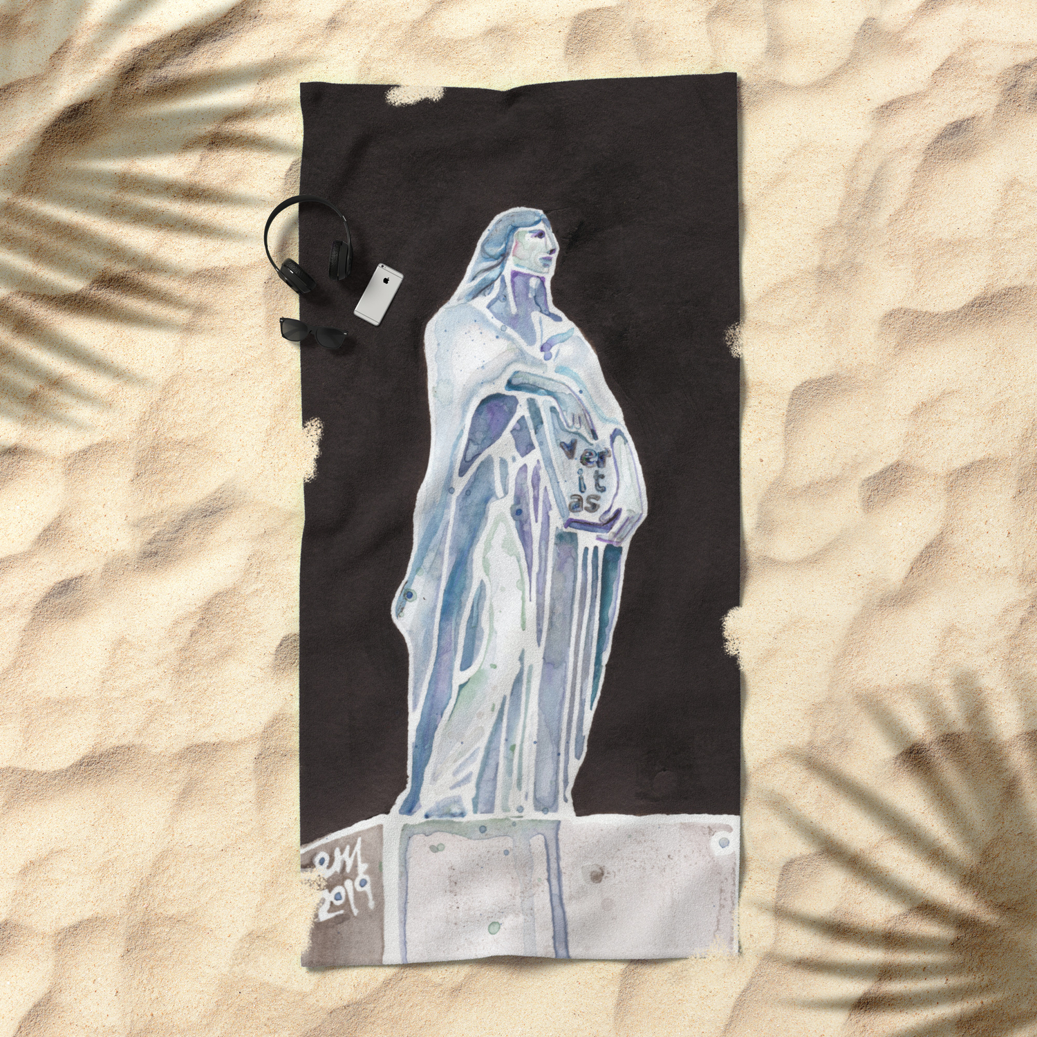 Veritas Goddess Of Truth Beach Towel By Femmetomorrow Society6