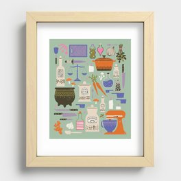 Kitchen Witch Recessed Framed Print