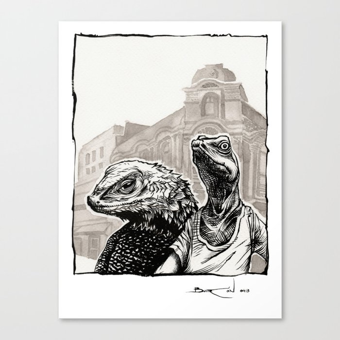 Lagartijas / Lizards Canvas Print