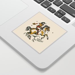"Wild As Heck" A Cowgirl & Her Horse Sticker