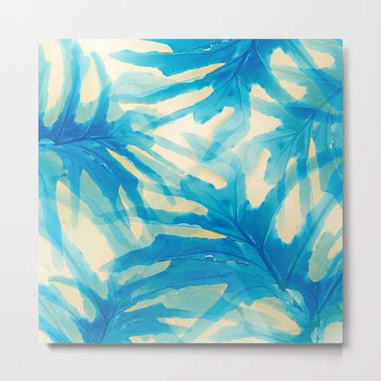 Monstera leaves Metal Print