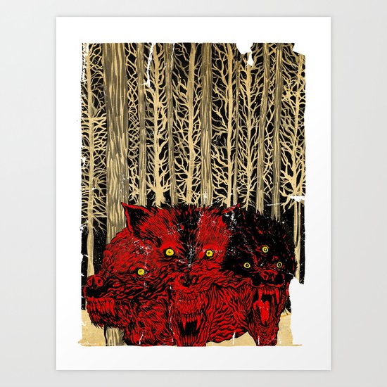 HELL WOLVES Art Print