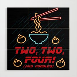 Two Two Four (and noodles) Wood Wall Art
