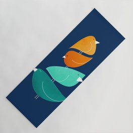 Bird Stack III Illustration Yoga Mat