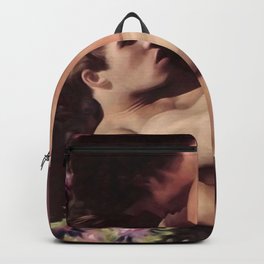 Spring Love Backpack | Painting, Spring, Vintage, Watercolor, Pattern, Muscles, Gay, Lgbt, Acrylic, Digital 