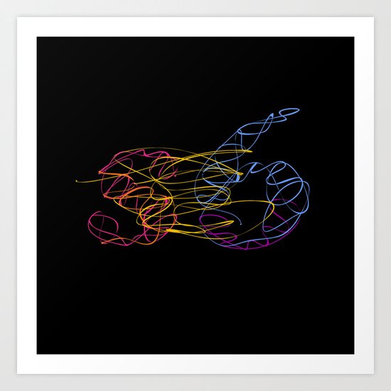 S6 Light-Painted Art Print