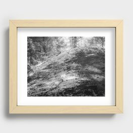White Moss Recessed Framed Print