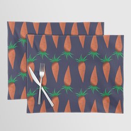 Carrots on dark blue background  Placemat