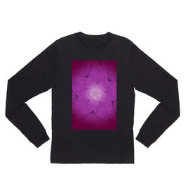 Pink Mandala Long Sleeve T Shirt | Digital, Graphicdesign, Pattern, Pinkmandala, Radial, Radialdesign, Radialsymmetry, Pink, Symmetry, Mandala 