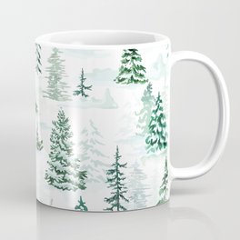 Snowy Pines. Winter Landscape Mug