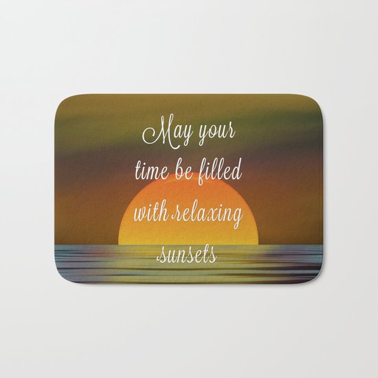 Relaxing Sunsets Bath Mat
