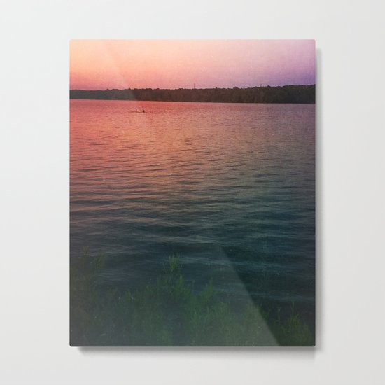 Sunset on the Lake Metal Print