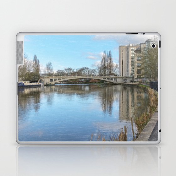 The Thames Path At Reading Bridge Laptop & iPad Skin
