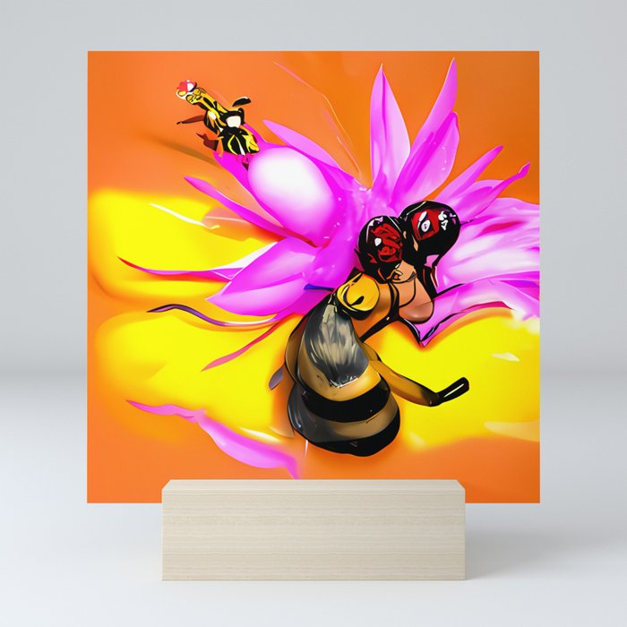 Abstract AI generative ART - Pollinate 3 Mini Art Print