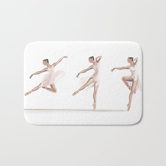 Ballet Dance Moves Bath Mat