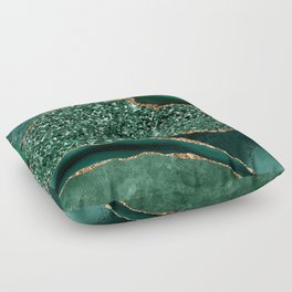 Agate Glitter Ocean Texture 13 Floor Pillow
