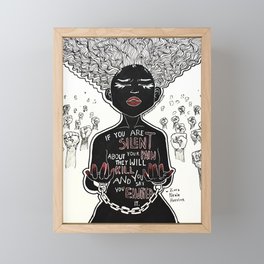 Silenced Framed Mini Art Print