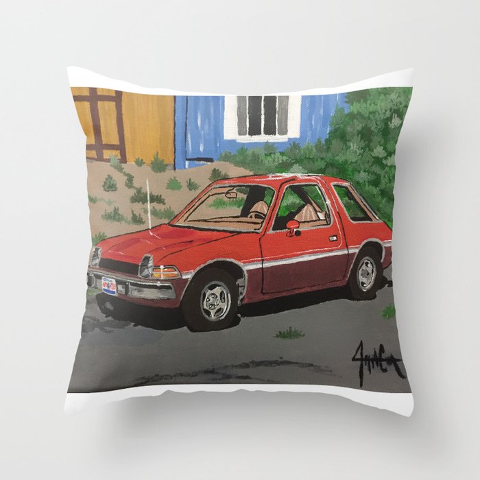 AMC pacer painting Throw Pillow