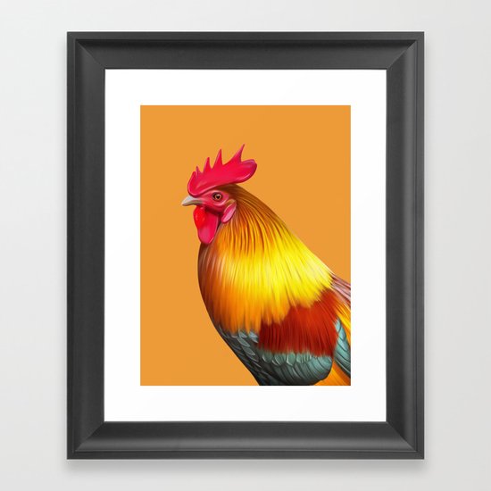 Rooster Framed Art Print