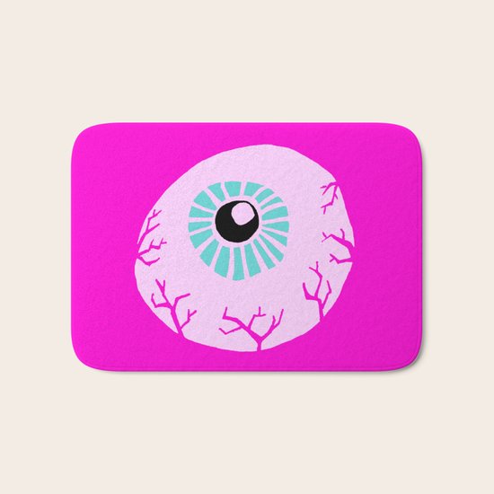 Pink Eye Bath Mat