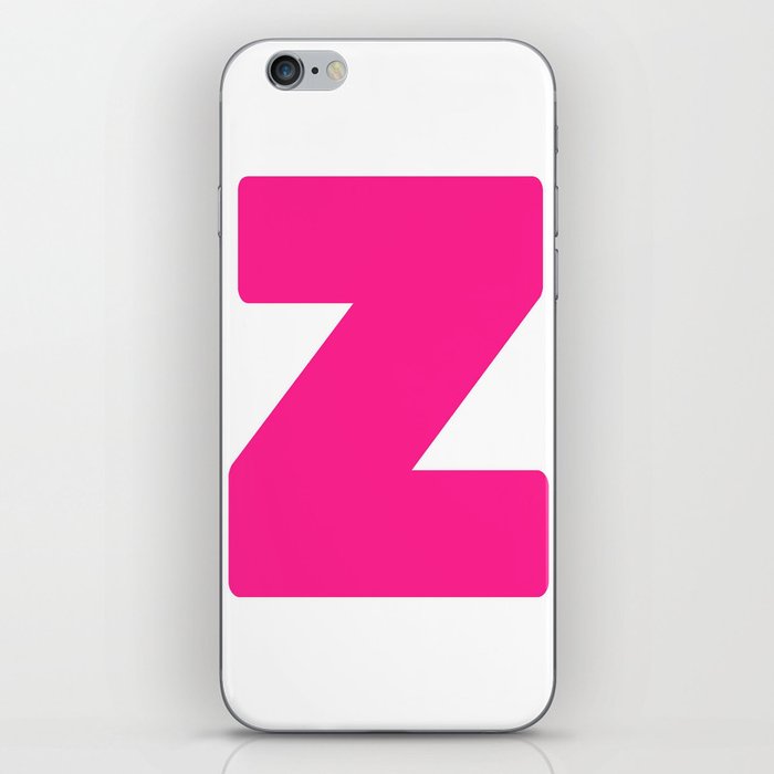 Z (Dark Pink & White Letter) iPhone Skin
