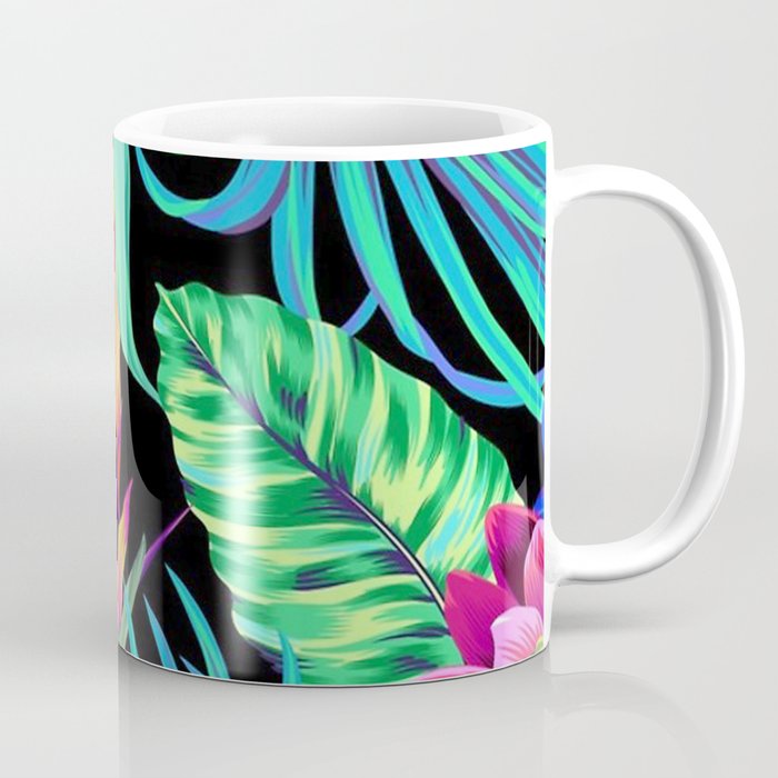 Drive You Mad Hibiscus Pattern Coffee Mug