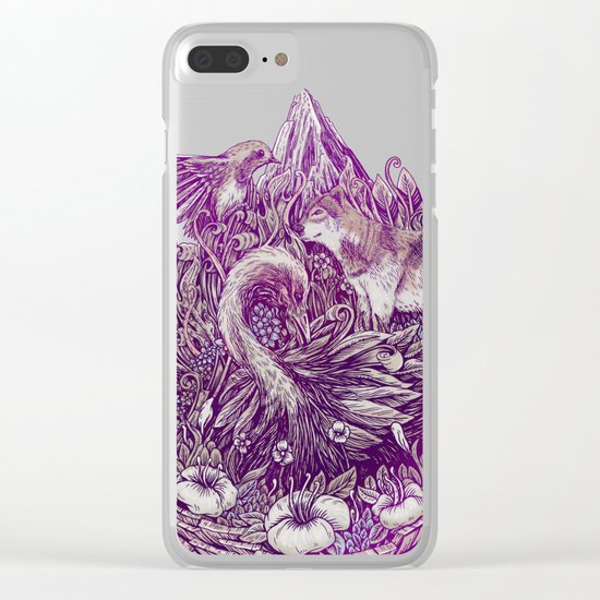 Peaceful Jungle Clear iPhone Case