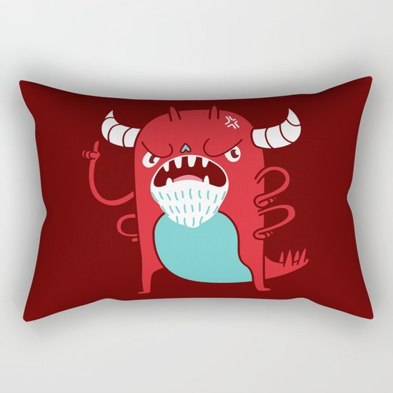 Monster Nagging Rectangular Pillow