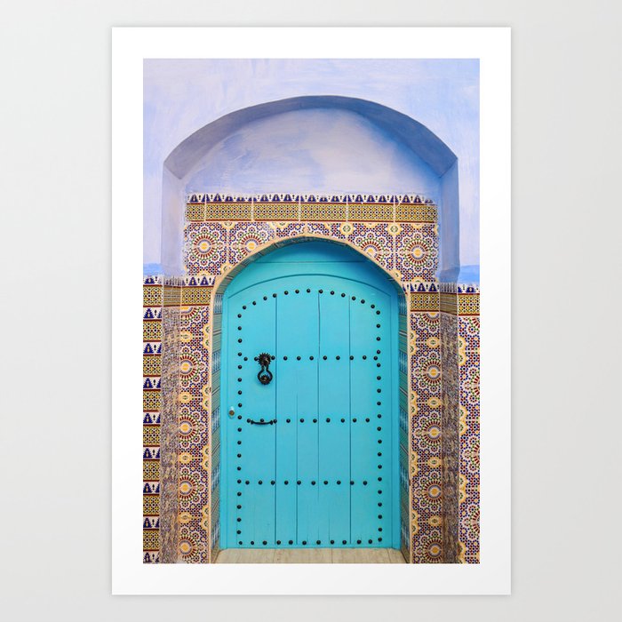 Blue Moroccan Door | Chefchaouen  Art Print