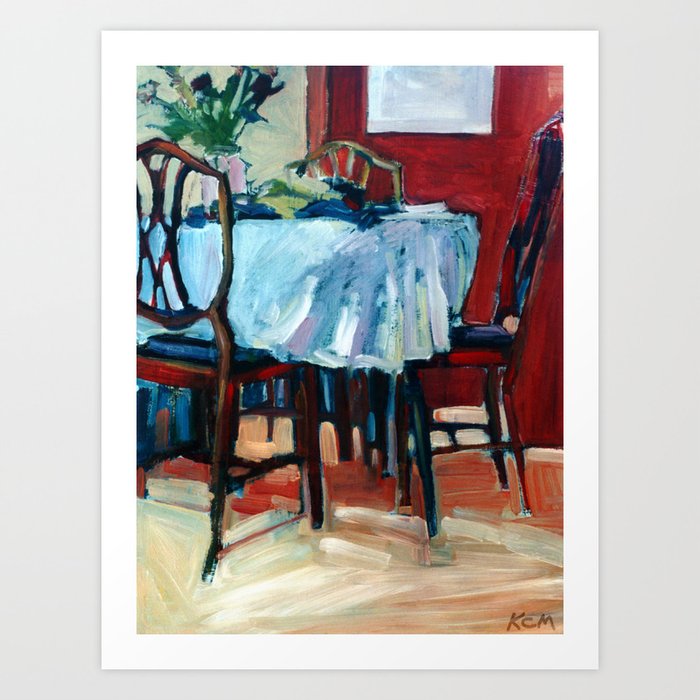 Table in Natural Light Art Print