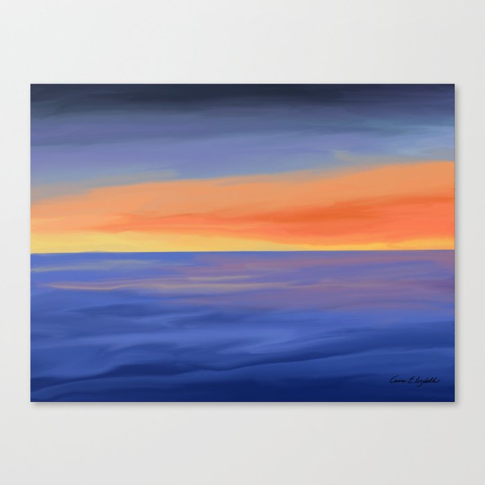 California Sunset Canvas Print