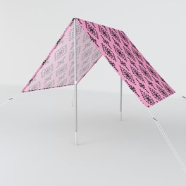 Pink and Black Native American Tribal Pattern Sun Shade