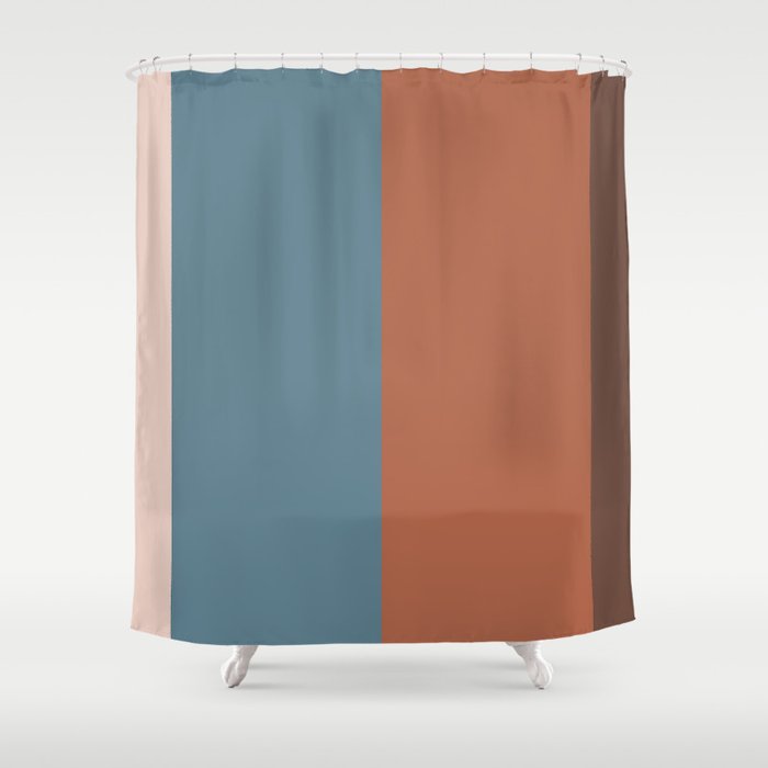 Parable To Behr Blueprint Color Of The Year And Accent Colors Vertical Stripes 25 Shower Curtain By Pipafineart Society6