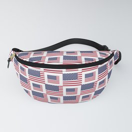 flag of the usa -with square Fanny Pack