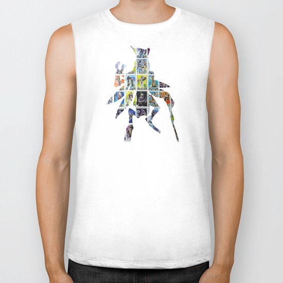 Cut StarWars Collage 7 Biker Tank