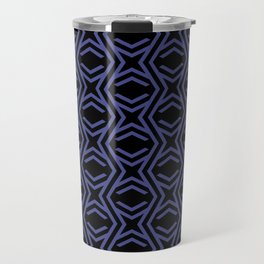 Black and Purple Zig Zag Stripe Star Pattern Pairs DE 2022 Popular Color Beaded Blue DE5909 Travel Mug