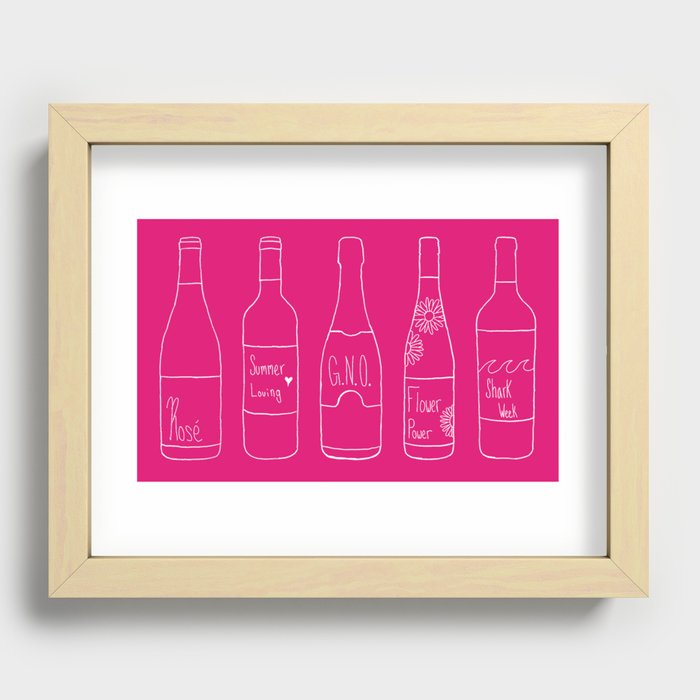 Rosé All Day Recessed Framed Print