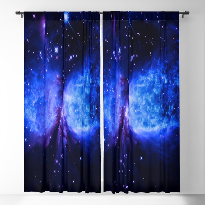 Space Galaxy : a star is born Midnight Blue Violet Blackout Curtain by  2sweet4words Designs