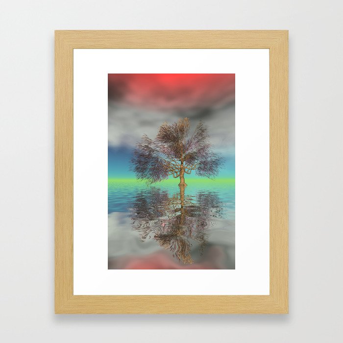 strange light somewhere -20- Framed Art Print