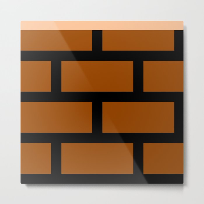 8-Bits & Pieces - Bricks Metal Print