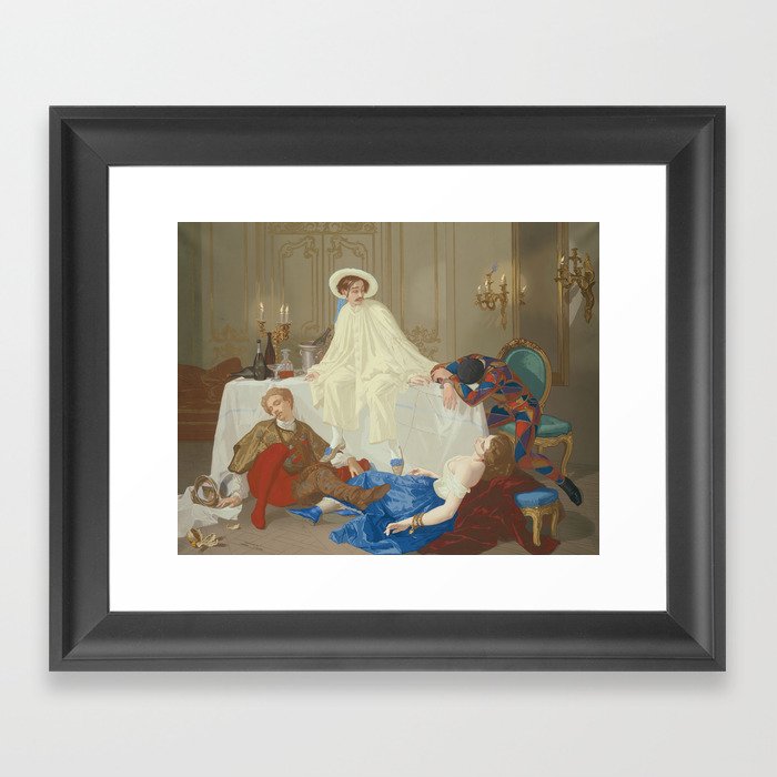 Thomas Couture - The Supper after the Masked Ball Framed Art Print