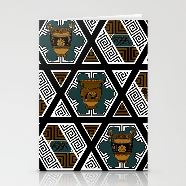 Greek Art, Frets and Vases Stationery Cards