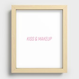 Kiss & Makeup (Pink) Recessed Framed Print