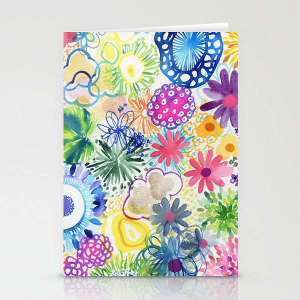 floral flood Stationery Cards