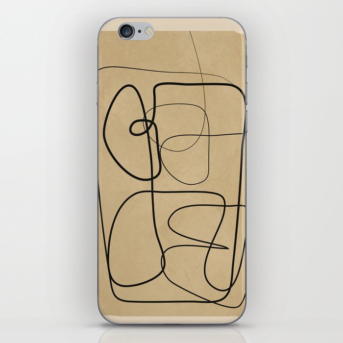 Abstract Line Art iPhone Skin