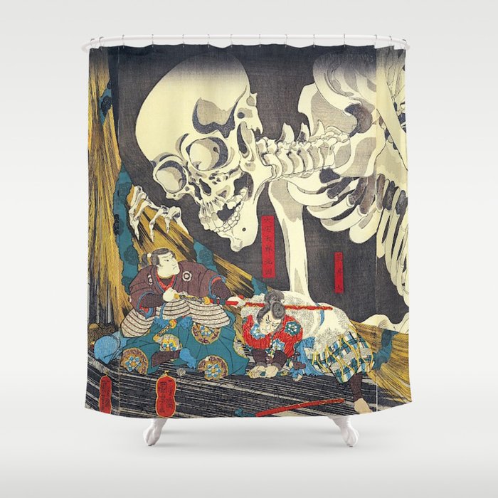 Utagawa Kuniyoshi Takiyasha The Witch Shower Curtain